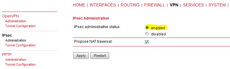 MiDGE - Administracja tunelem VPN IPSec