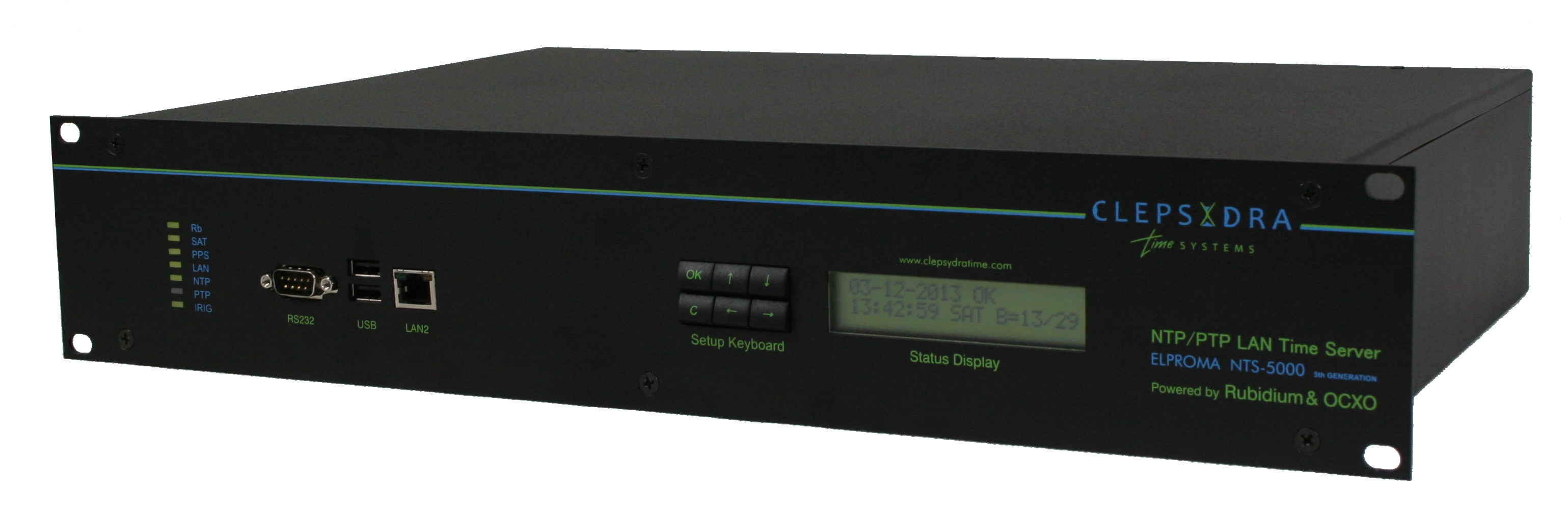 NTS-5000 Serwer czasu NTP z oscylatorem Rubidowym